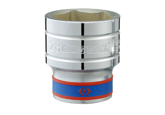 Socket Corto 1/2" x 22 mm 6 Puntas King Tony