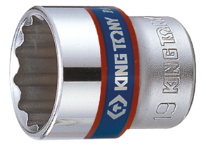 Socket Corto 3/8" x 19 mm 12 Puntas King Tony