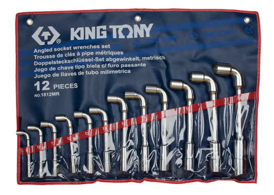 Juego de Llave Acodada Socket 8-24 mm 12 Piezas King Tony