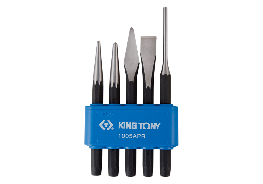 Juego de Botadores, Centro Puntos y Cincel 5 Piezas King Tony