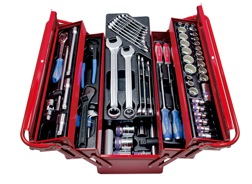 Caja de Herramientas Plegable 20" 77 Piezas King Tony