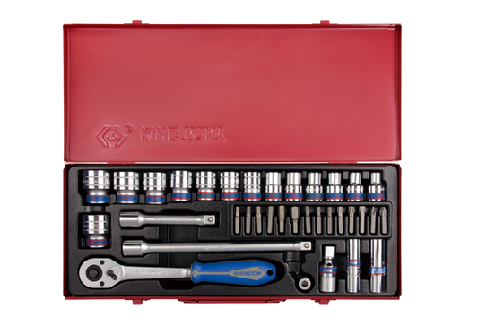 Juego de Socket 1/2" 8-32 mm 6 Puntas 35 Piezas King Tony