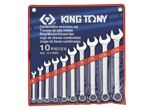 Juego de Llave Combinada 10 Piezas 8-24 mm King Tony