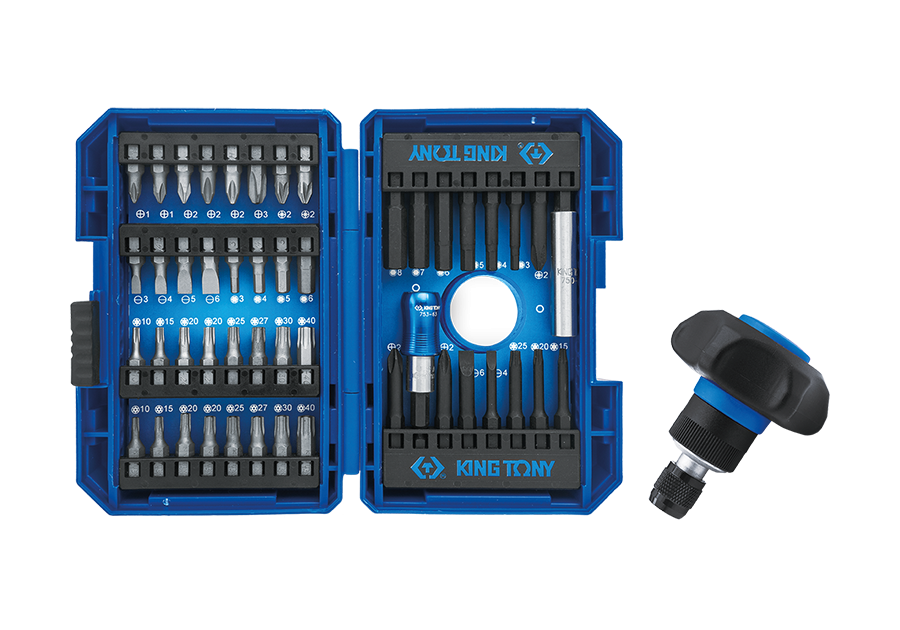 Juego de Puntas Destornillador y Ratchet 49 Piezas King Tony