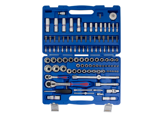 Juego de Socket Combinación 1/4" y 1/2" 110 Piezas King Tony