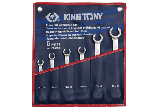 Juego de Llave Abocinada 8-22 mm 6 Piezas King Tony