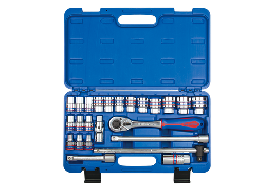 Juego de Socket 1/2" 8-32 mm 12 Puntas 24 Piezas King Tony