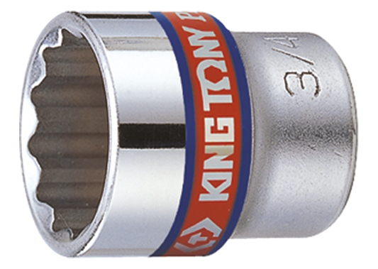 Socket Corto 3/8" x 13/16" 12 Puntas King Tony