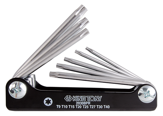 Juego de Llave L Torx 7 Piezas Plegable T10-T40 King Tony