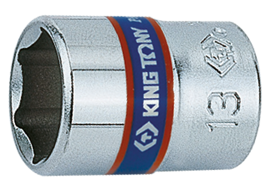 Socket Corto 1/4" x 12 mm 6 Puntas King Tony