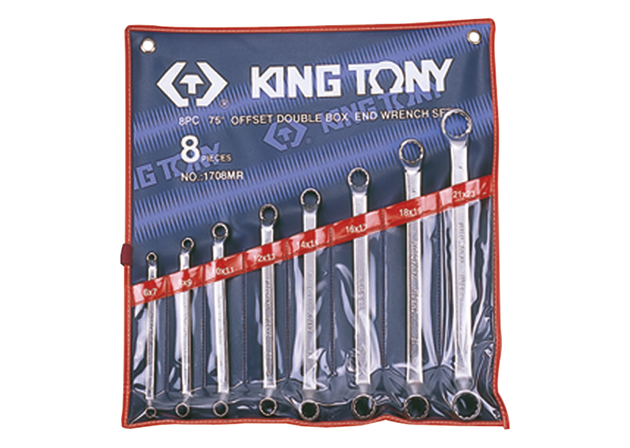 Juego de Llave Acodada 75° 8 Piezas 6-23 mm King Tony