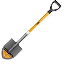 Pala Redonda de Acero con Mango Largo 1470 mm Ingco