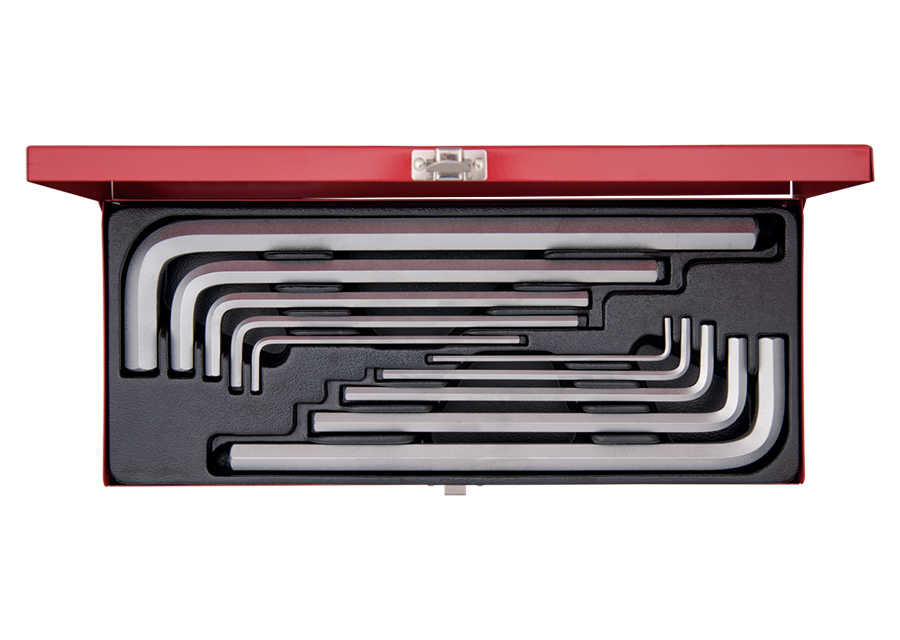 Juego de Llave L 10 Piezas Hex Extra Larga 3-17 mm King Tony