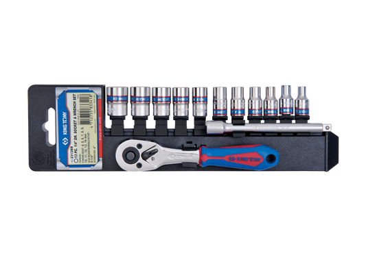 Juego de Socket 1/4" 4-14 mm 13 Piezas King Tony
