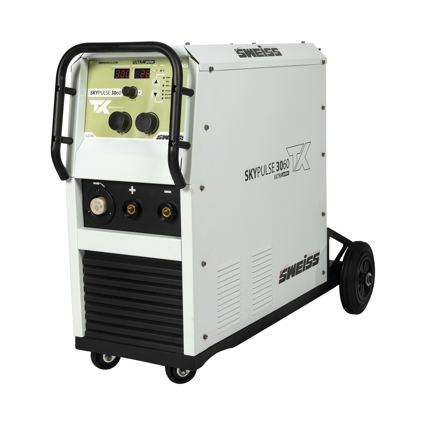 Soldador SKYPULSE 3060 TX-300 AMP Monofásico 220V-Compacta 15 Kg + Antorcha Sweiss