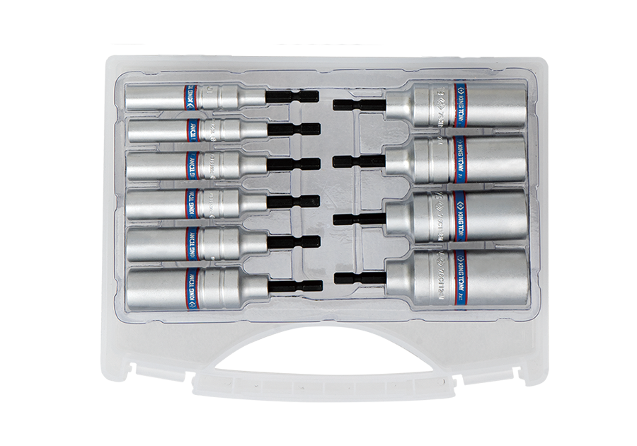 Juego de Socket de Impacto para Construcción 6 Puntas 10 Piezas King Tony