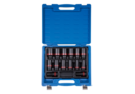 Juego de Socket Impacto Largo 3/4" 3/4"-1-5/8" 14 Piezas King Tony