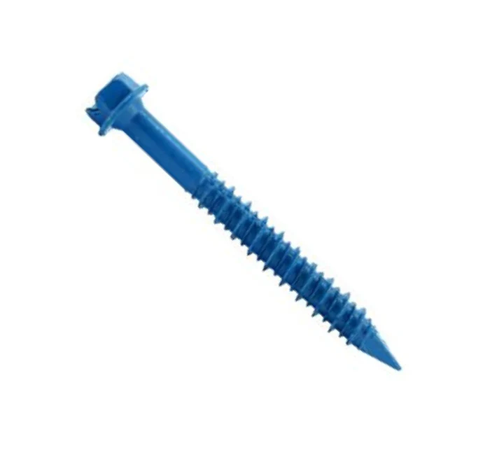 Tornillo Hexagonal para Concreto 1/4" x 2-1/4" Azul