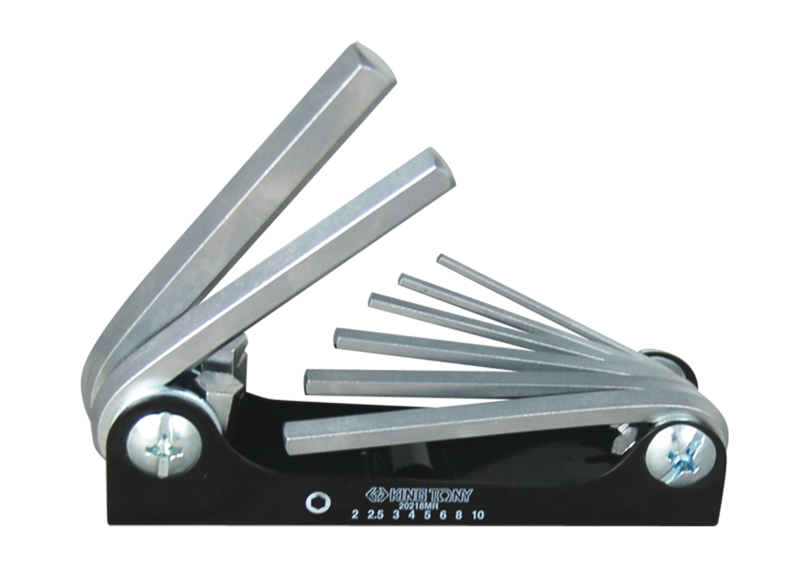 Juego de Llave L 8 Piezas Hex Plegable 2-10 mm King Tony