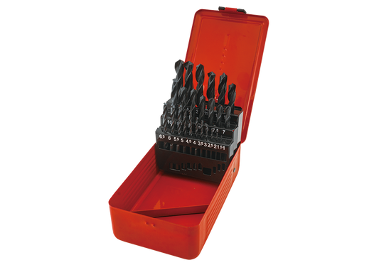 Juego de Brocas Metal 25 Piezas 1.0 mm - 13.0 mm (0.5 mm Step) King Tony