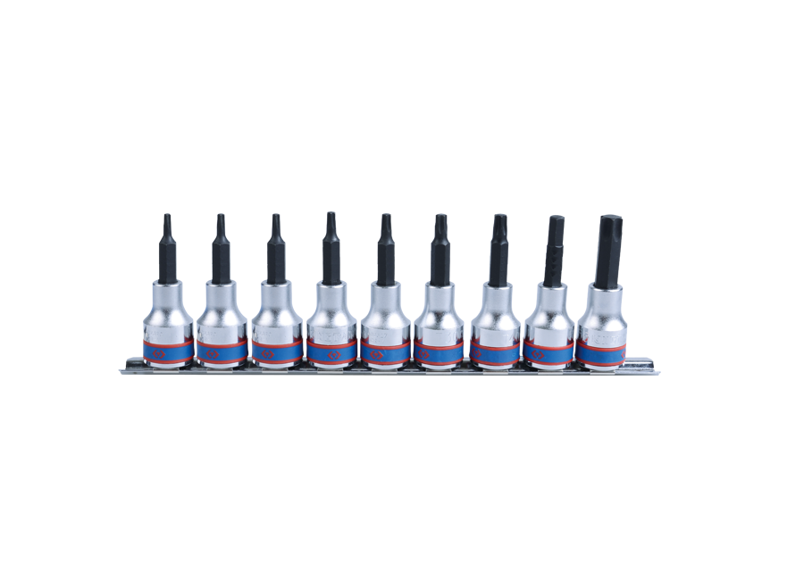 Juego de Socket Torx Macho Largo 1/2" T20-T60 9 Piezas King Tony