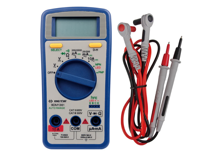 Multímetro Digital Pro AC/DC 600V King Tony