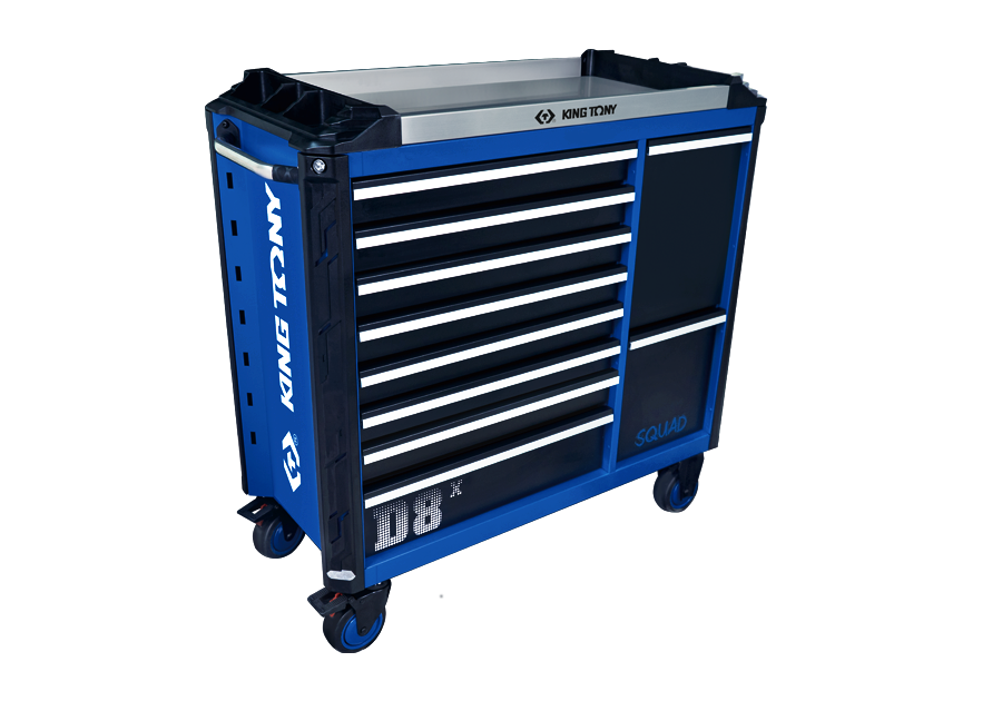 Caja de Herramientas 10 Gaveta con Rueda Serie Squad Servicio Pesado King Tony