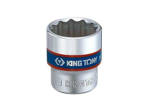 Socket Corto 3/8" x 14 mm 12 Puntas King Tony