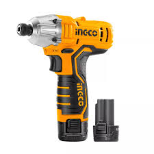 Taladro/Drill Atornillador Impacto 1/4" 12V 0-2000 RPM 100 Nm 50-60Hz Ingco