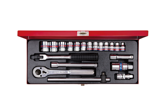 Juego de Socket 3/8" 1/4"-7/8" 12 Puntas 20 Piezas King Tony