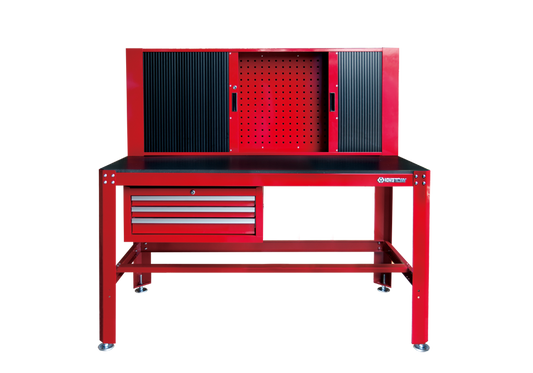 Mesa de Trabajo 3 Gavetas + 1 Armario de Pared | HT Panamá