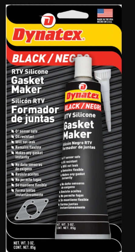 Silicona Negra RTV Blister 85g | DYNATEX