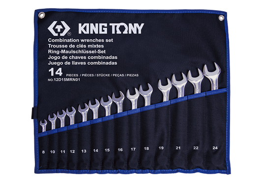 Juego de Llave Combinada 14 Piezas 8-24 mm King Tony