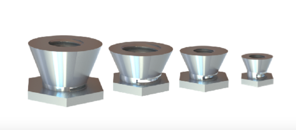 Tuerca de Seguridad Cónica Grado C 1/2-13 Zincada