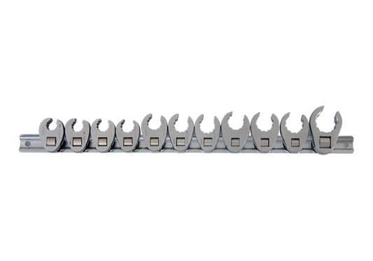 Juego de Llaves 10-22 mm Cuadrante 3/8" y 1/2" 12 Puntas 11 Piezas King Tony