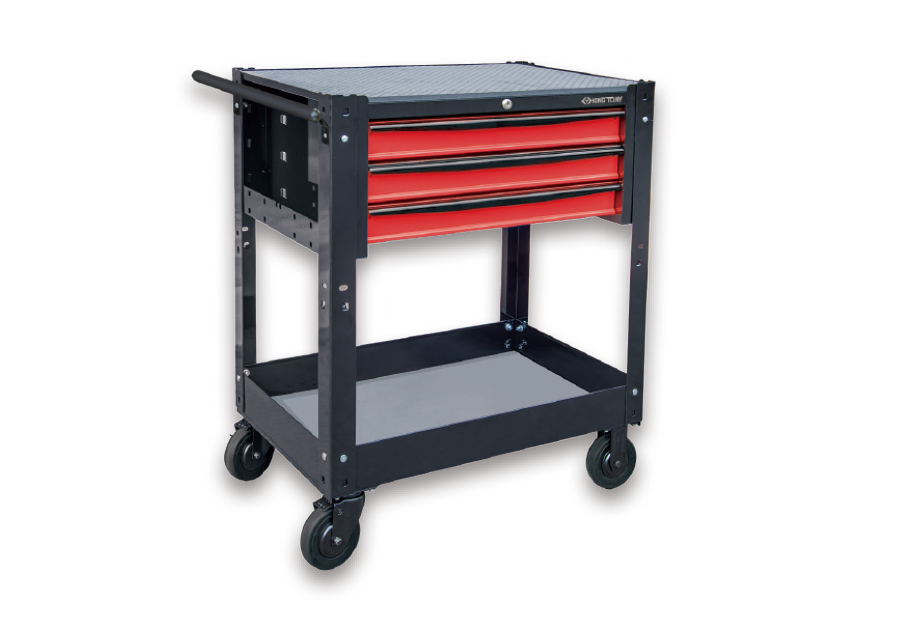 Caja de Herramientas 3 Gaveta 22" y Carro Negra con Roja King Tony
