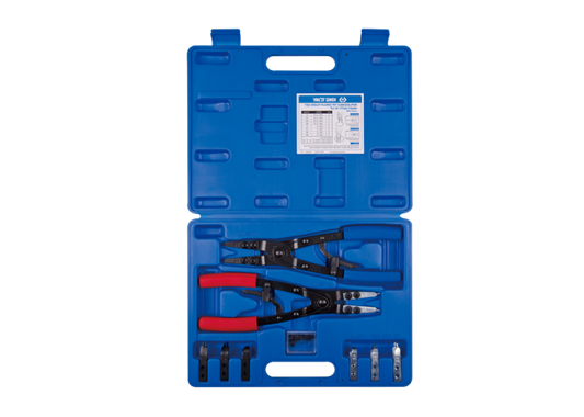 Juego de Alicate Arandela Interior/Exterior Intercambiable 10-1/2" 15 Piezas King Tony