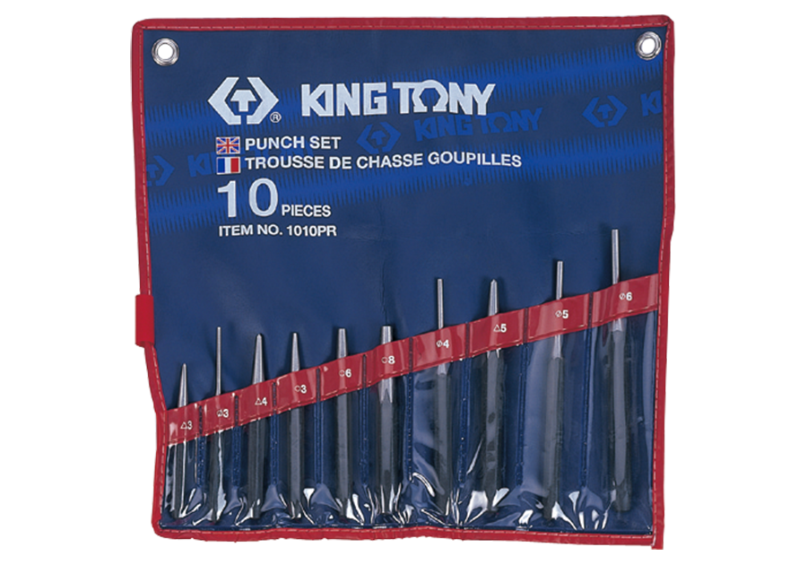 Juego de Botadores y Centro Puntos 10 Piezas (1010PR) King Tony