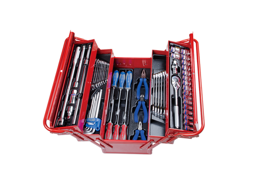 Caja de Herramientas Plegable 18.5" 62 Piezas King Tony