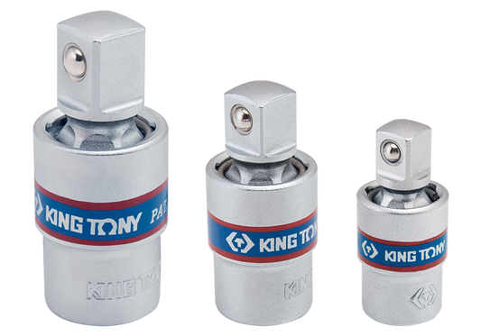 Juego de Junta Universal 1/4" + 3/8" + 1/2" 3 Piezas King Tony