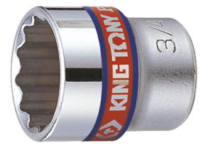 Socket Corto 3/8" x 3/8" 12 Puntas King Tony