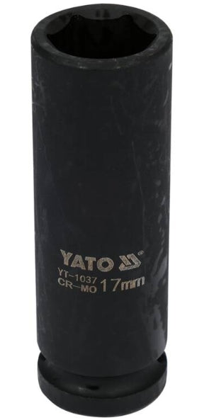 Socket de Impacto Largo 1/2" x 17 mm 6 Puntas Yato
