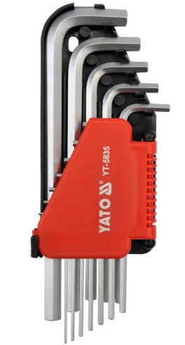 Juego de Llave L 12 Piezas Hex Larga 1/16" - 3/8" Yato