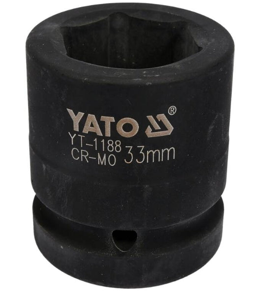 Socket de Impacto Corto 1" x 33 mm 6 Puntas Yato