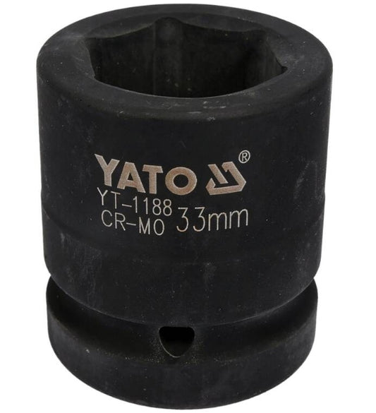 Socket de Impacto Corto 1" x 33 mm 6 Puntas Yato