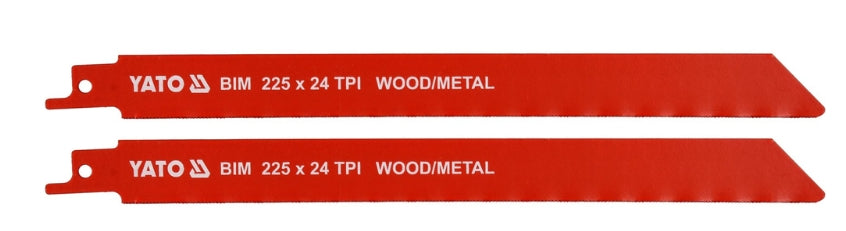 Sierra Sable Madera y Metal 9" x 24D 2 Piezas Yato