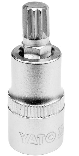 Socket Corto con Punta 12 Estría 1/2" x 10 mm Yato