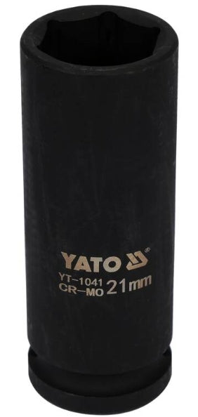 Socket de Impacto Corto 1/2" x 21 mm 6 Puntas Yato
