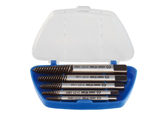 Extractor de Tornillo Espiral 1/8"-3/4" Juego 5 Piezas (11205Sq) King Tony