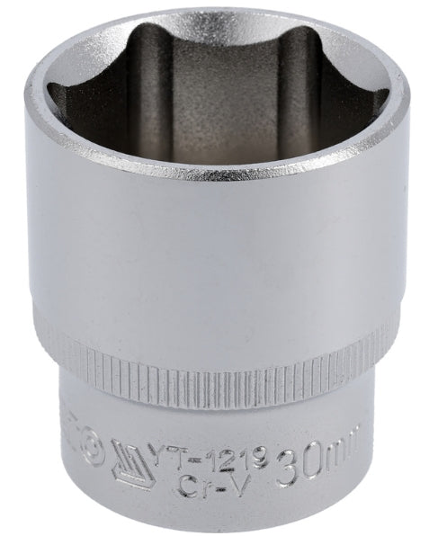 Socket Corto 1/2" x 30 mm 6 Puntas Yato